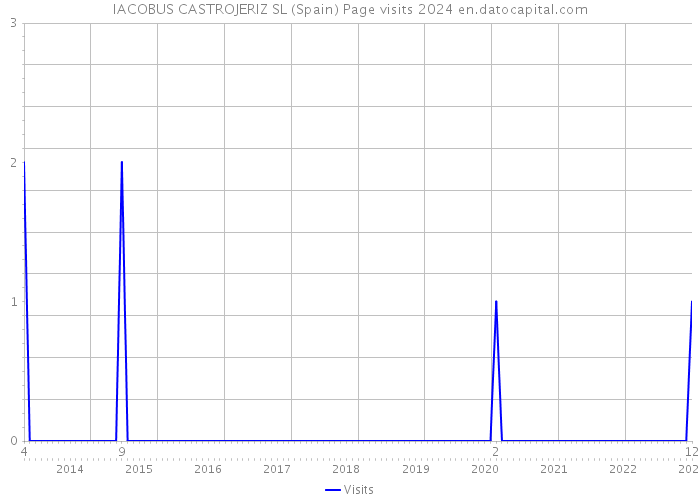 IACOBUS CASTROJERIZ SL (Spain) Page visits 2024 