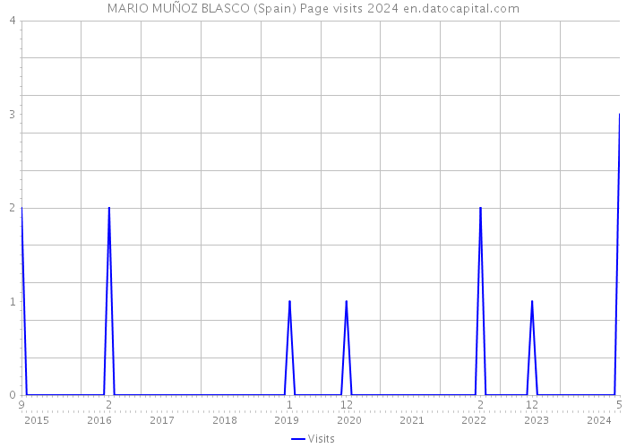MARIO MUÑOZ BLASCO (Spain) Page visits 2024 