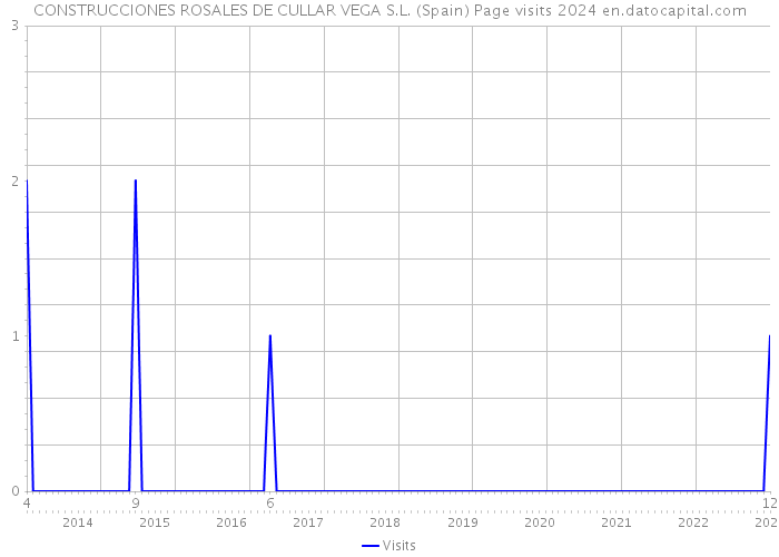CONSTRUCCIONES ROSALES DE CULLAR VEGA S.L. (Spain) Page visits 2024 