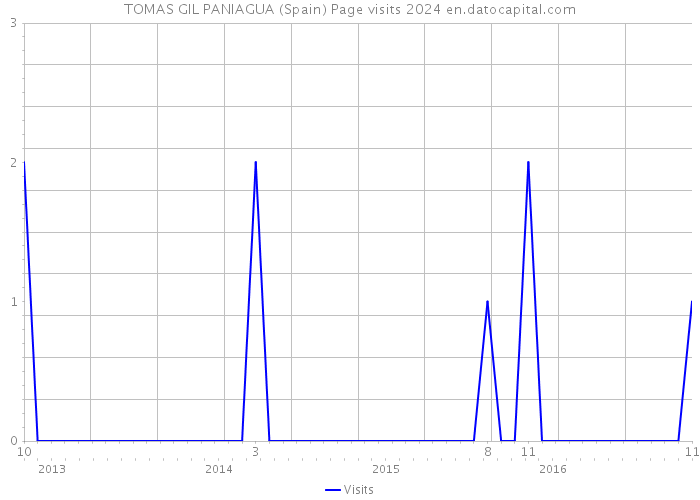 TOMAS GIL PANIAGUA (Spain) Page visits 2024 