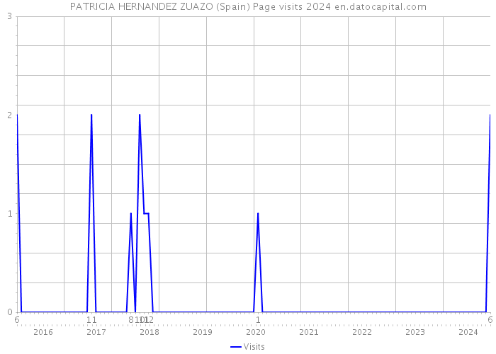 PATRICIA HERNANDEZ ZUAZO (Spain) Page visits 2024 