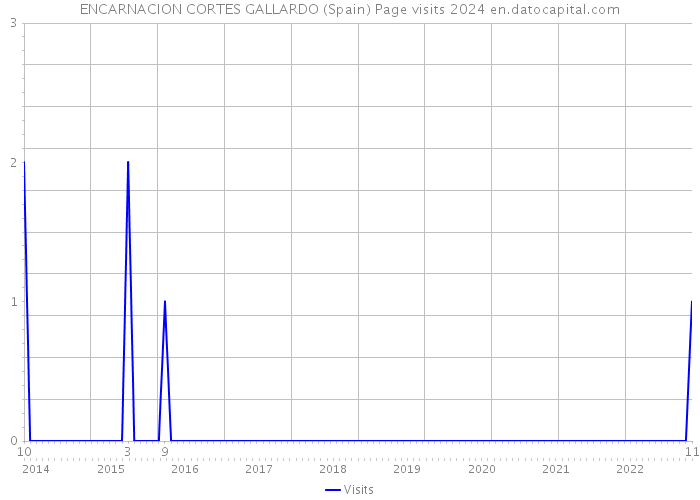 ENCARNACION CORTES GALLARDO (Spain) Page visits 2024 
