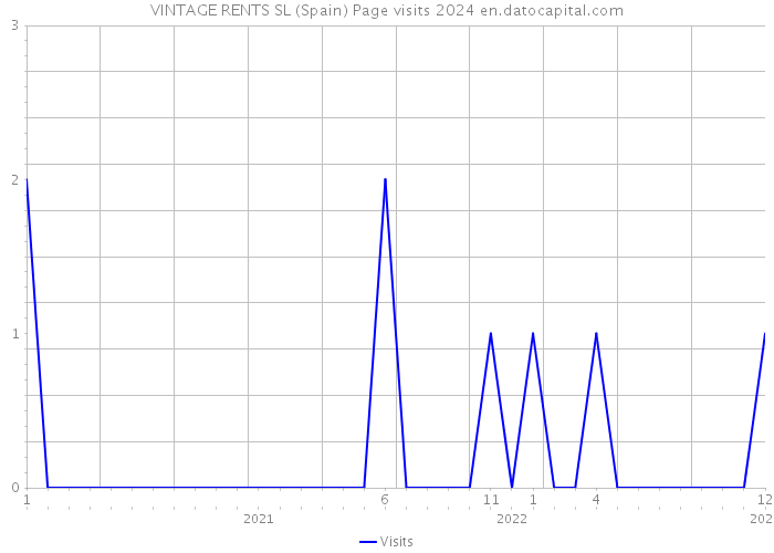 VINTAGE RENTS SL (Spain) Page visits 2024 