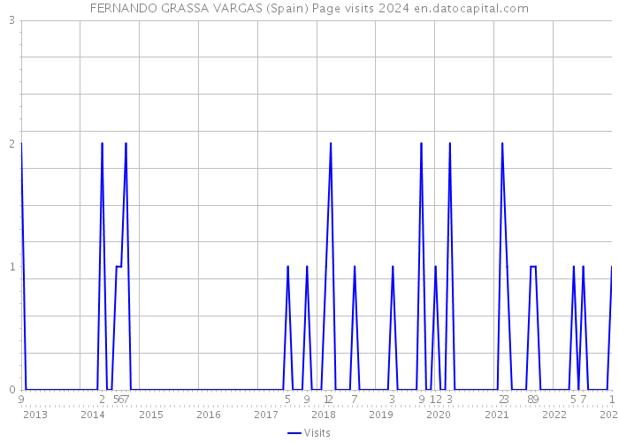 FERNANDO GRASSA VARGAS (Spain) Page visits 2024 