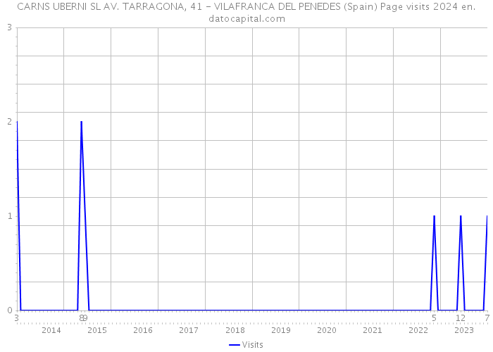 CARNS UBERNI SL AV. TARRAGONA, 41 - VILAFRANCA DEL PENEDES (Spain) Page visits 2024 
