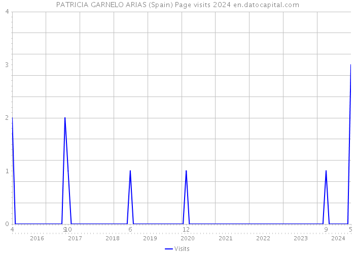 PATRICIA GARNELO ARIAS (Spain) Page visits 2024 