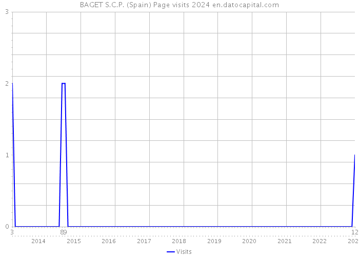 BAGET S.C.P. (Spain) Page visits 2024 