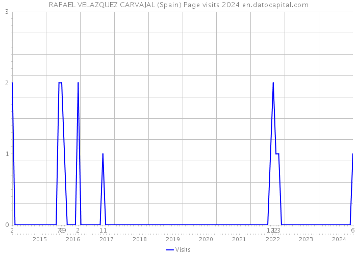 RAFAEL VELAZQUEZ CARVAJAL (Spain) Page visits 2024 