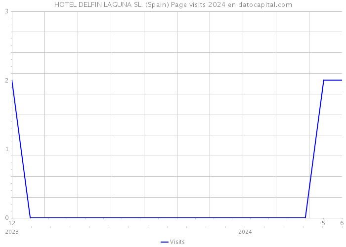 HOTEL DELFIN LAGUNA SL. (Spain) Page visits 2024 