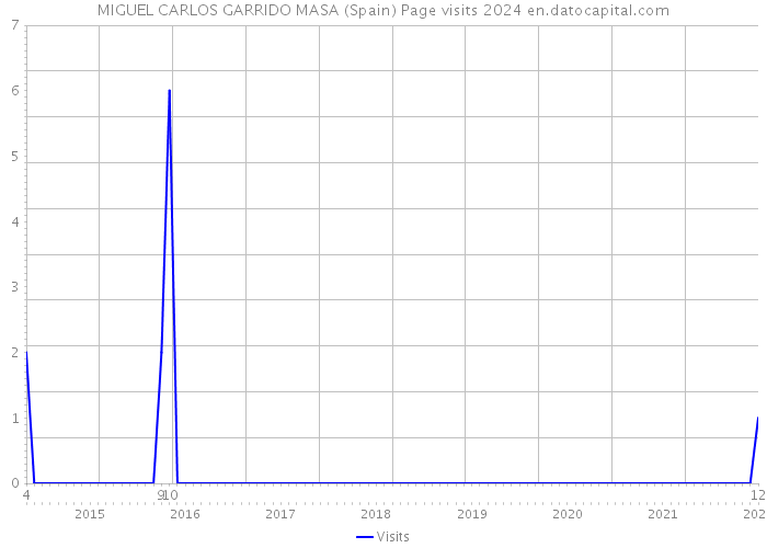 MIGUEL CARLOS GARRIDO MASA (Spain) Page visits 2024 