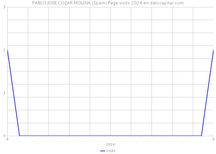 PABLO JOSE COZAR MOLINA (Spain) Page visits 2024 