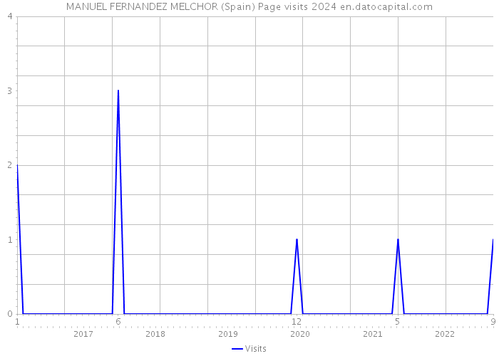 MANUEL FERNANDEZ MELCHOR (Spain) Page visits 2024 