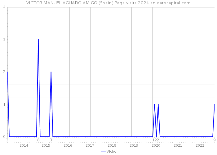 VICTOR MANUEL AGUADO AMIGO (Spain) Page visits 2024 