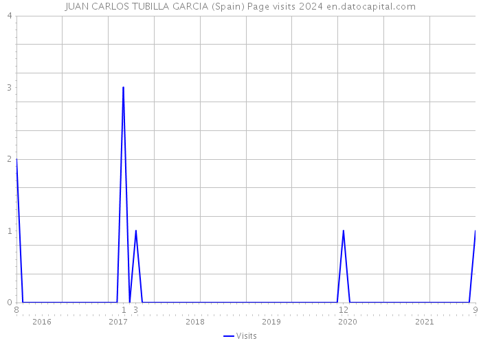 JUAN CARLOS TUBILLA GARCIA (Spain) Page visits 2024 