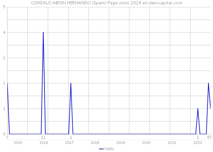 GONZALO ABOIN HERNANDO (Spain) Page visits 2024 