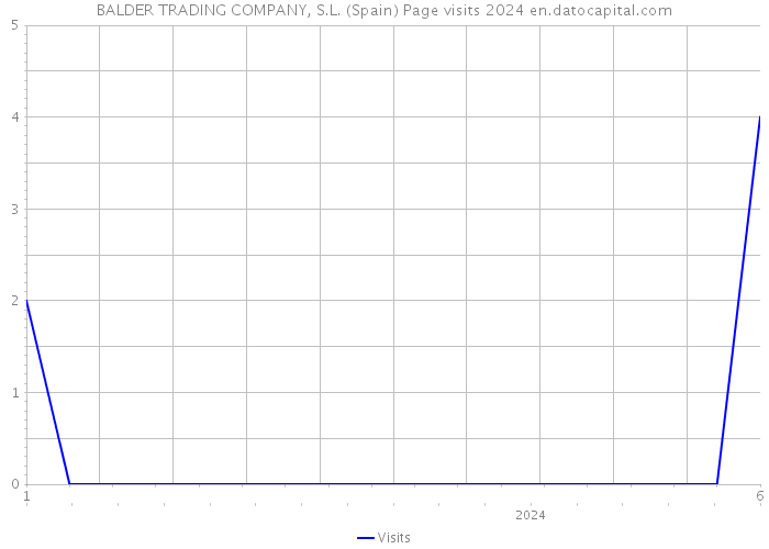 BALDER TRADING COMPANY, S.L. (Spain) Page visits 2024 