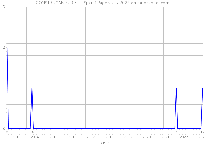 CONSTRUCAN SUR S.L. (Spain) Page visits 2024 