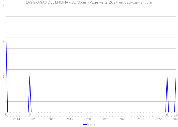 LAS BRASAS DEL ENCINAR SL (Spain) Page visits 2024 