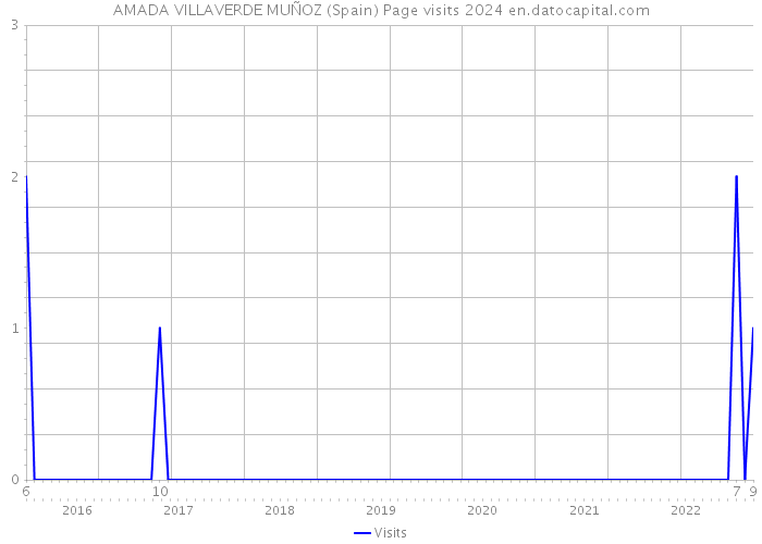 AMADA VILLAVERDE MUÑOZ (Spain) Page visits 2024 