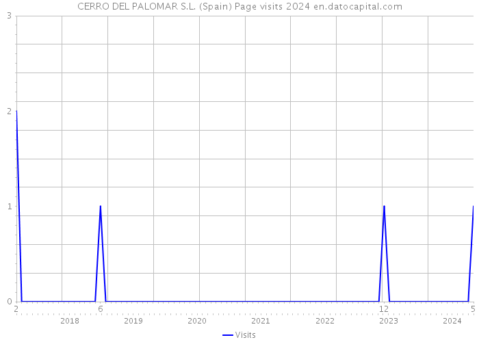 CERRO DEL PALOMAR S.L. (Spain) Page visits 2024 