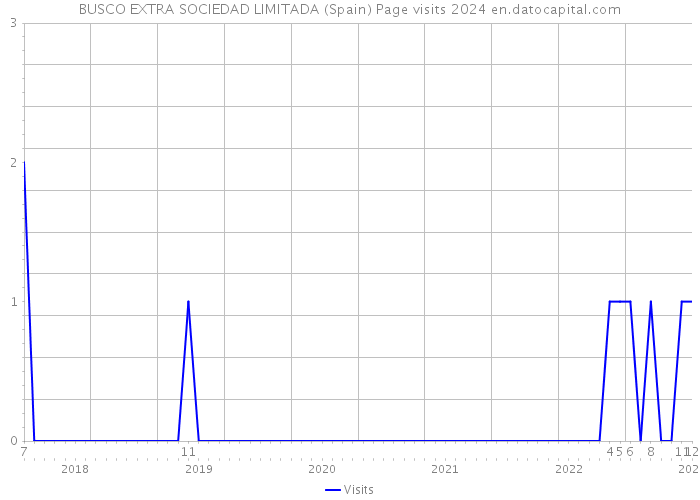 BUSCO EXTRA SOCIEDAD LIMITADA (Spain) Page visits 2024 