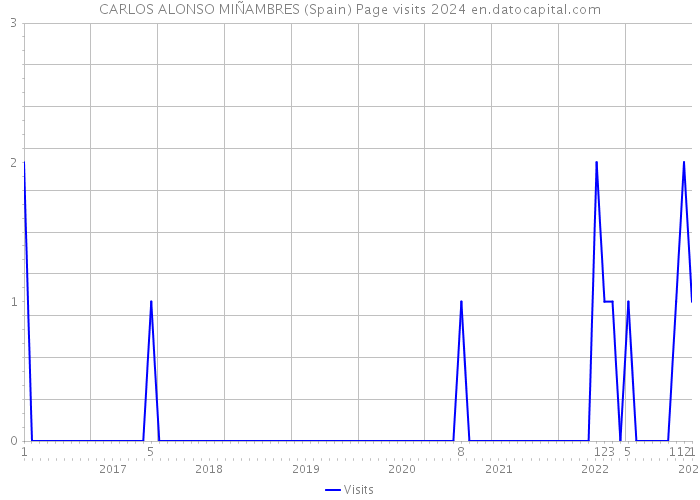 CARLOS ALONSO MIÑAMBRES (Spain) Page visits 2024 