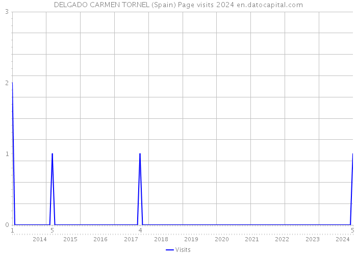 DELGADO CARMEN TORNEL (Spain) Page visits 2024 
