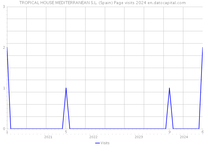 TROPICAL HOUSE MEDITERRANEAN S.L. (Spain) Page visits 2024 