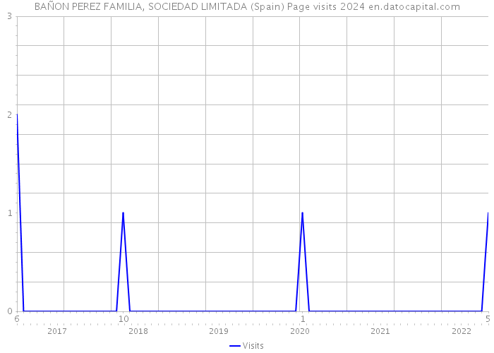 BAÑON PEREZ FAMILIA, SOCIEDAD LIMITADA (Spain) Page visits 2024 