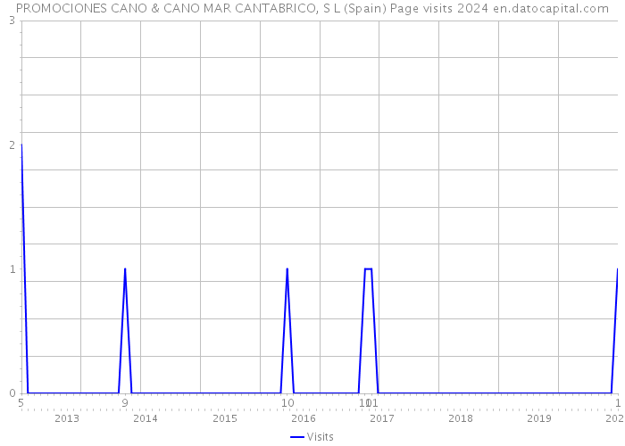 PROMOCIONES CANO & CANO MAR CANTABRICO, S L (Spain) Page visits 2024 