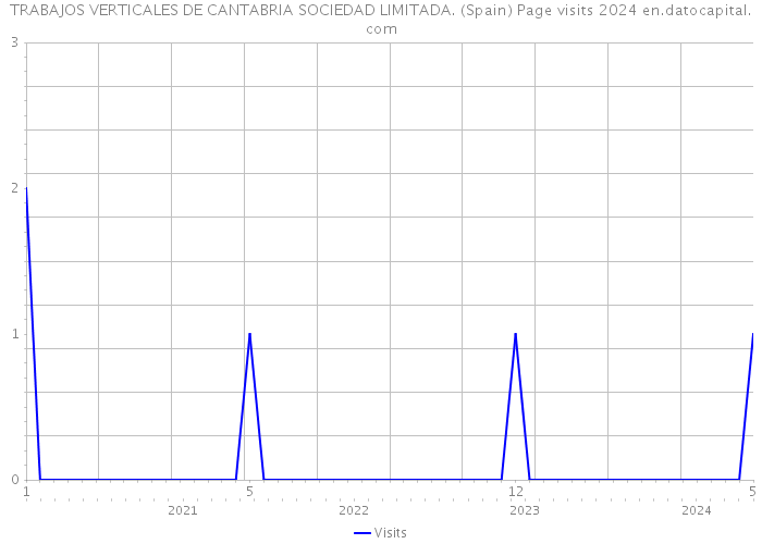 TRABAJOS VERTICALES DE CANTABRIA SOCIEDAD LIMITADA. (Spain) Page visits 2024 