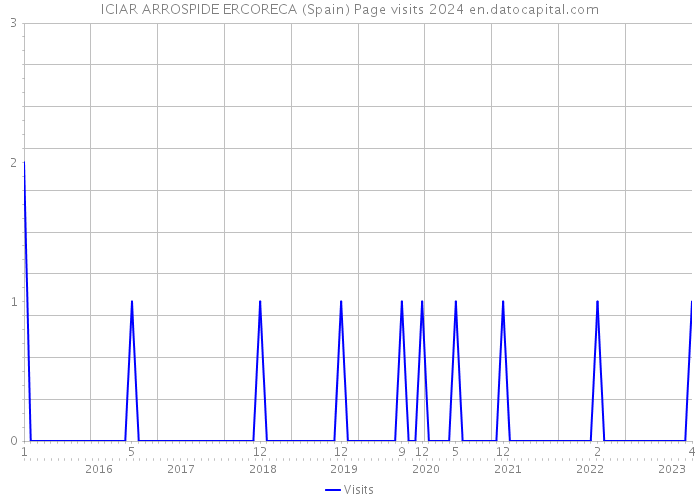 ICIAR ARROSPIDE ERCORECA (Spain) Page visits 2024 