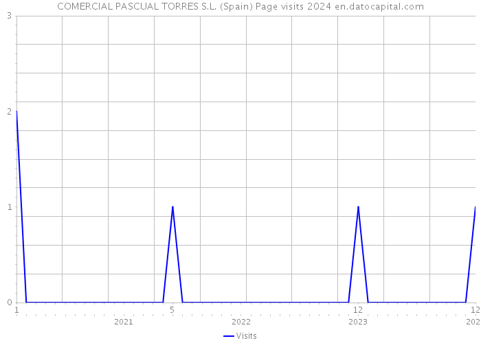 COMERCIAL PASCUAL TORRES S.L. (Spain) Page visits 2024 
