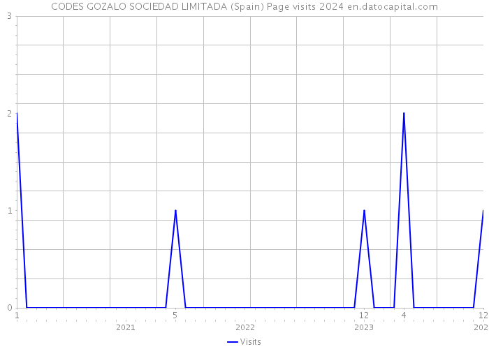 CODES GOZALO SOCIEDAD LIMITADA (Spain) Page visits 2024 