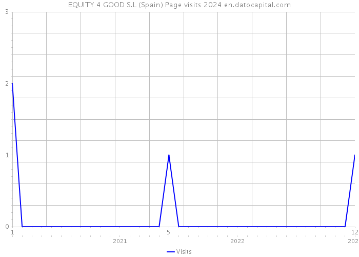 EQUITY 4 GOOD S.L (Spain) Page visits 2024 