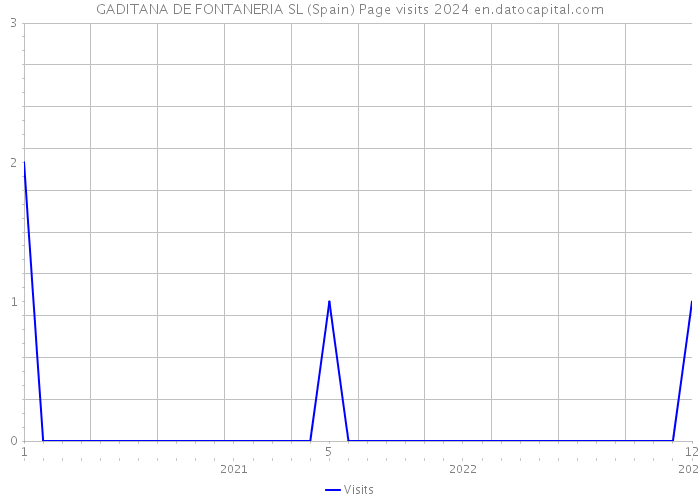 GADITANA DE FONTANERIA SL (Spain) Page visits 2024 