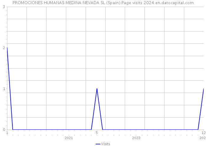 PROMOCIONES HUMANAS MEDINA NEVADA SL (Spain) Page visits 2024 