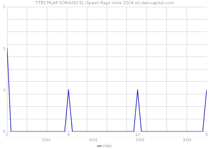 TTES PILAR SORIANO SL (Spain) Page visits 2024 