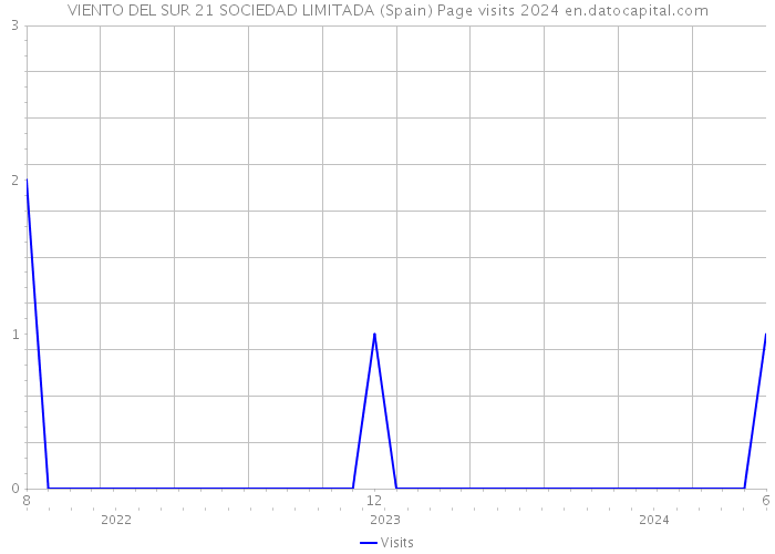 VIENTO DEL SUR 21 SOCIEDAD LIMITADA (Spain) Page visits 2024 