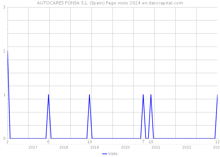 AUTOCARES FONSA S.L. (Spain) Page visits 2024 