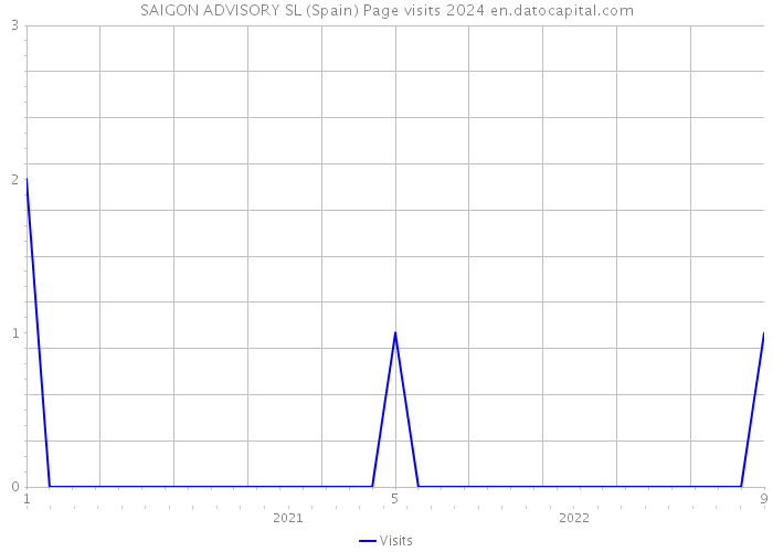 SAIGON ADVISORY SL (Spain) Page visits 2024 