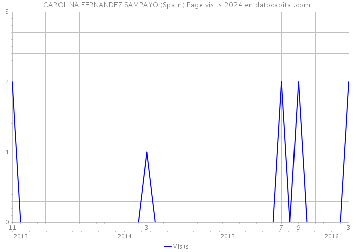 CAROLINA FERNANDEZ SAMPAYO (Spain) Page visits 2024 