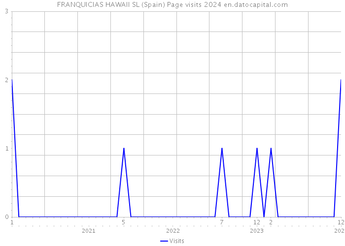 FRANQUICIAS HAWAII SL (Spain) Page visits 2024 