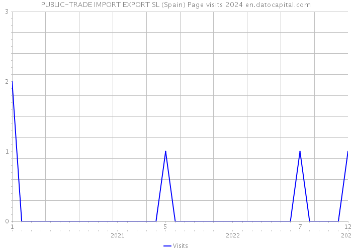 PUBLIC-TRADE IMPORT EXPORT SL (Spain) Page visits 2024 