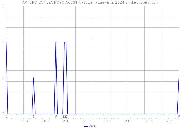 ARTURO CONESA ROYO AGUSTIN (Spain) Page visits 2024 