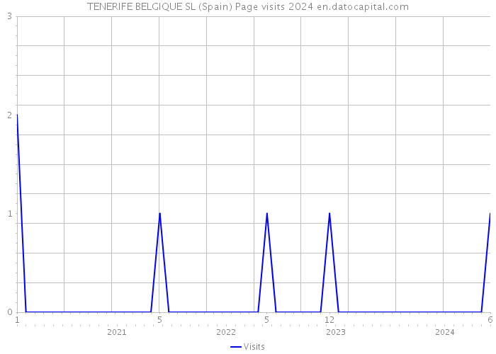 TENERIFE BELGIQUE SL (Spain) Page visits 2024 