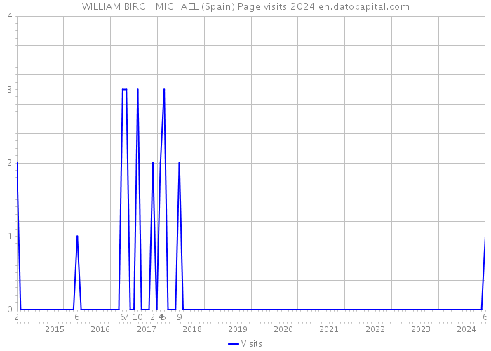 WILLIAM BIRCH MICHAEL (Spain) Page visits 2024 