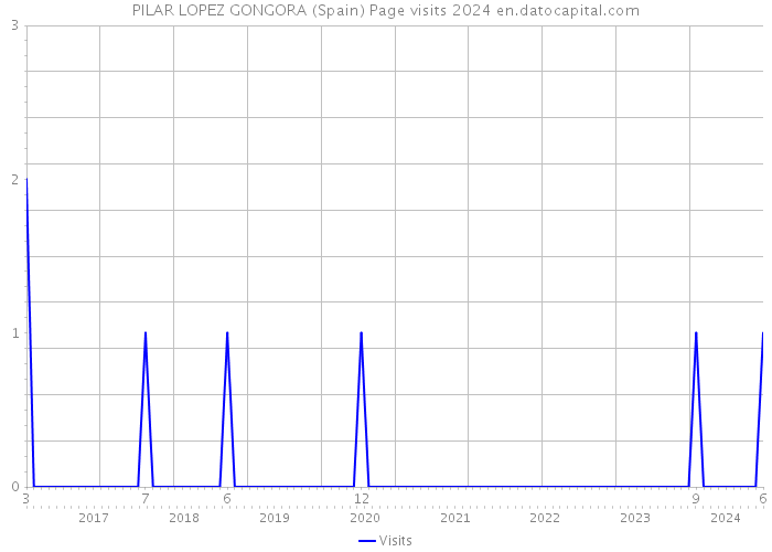 PILAR LOPEZ GONGORA (Spain) Page visits 2024 