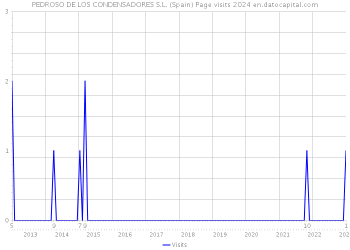 PEDROSO DE LOS CONDENSADORES S.L. (Spain) Page visits 2024 