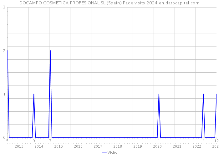 DOCAMPO COSMETICA PROFESIONAL SL (Spain) Page visits 2024 